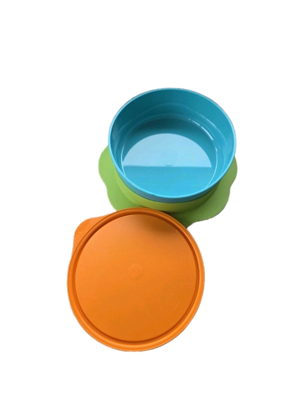 Tupperware Kids Bowl Colorful Snack Bowl - Blue, Green, Orange New